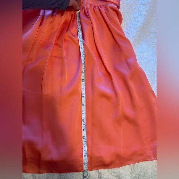 Vera Wang White Mini Cocktail Halter Belted Dress Coral Reef Size 4 Wedding Glam - Picture 8 of 14